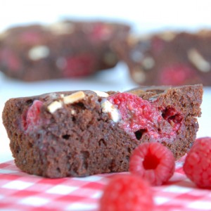 Raspberry Brownies Featured