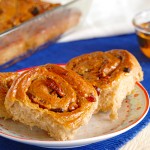 Sticky Chelsea Buns with Pecans and Cranberries