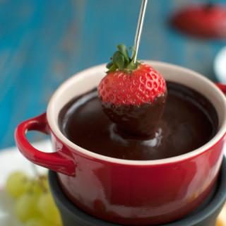 Spicy Chocolate Fondue for Two