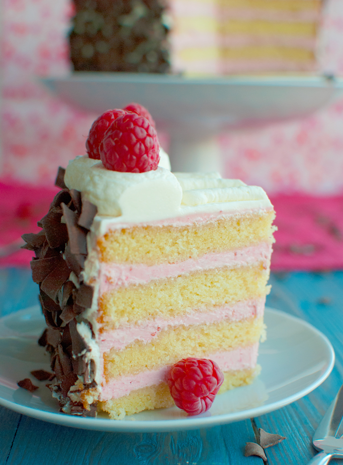 Raspberry Buttercream Cake
