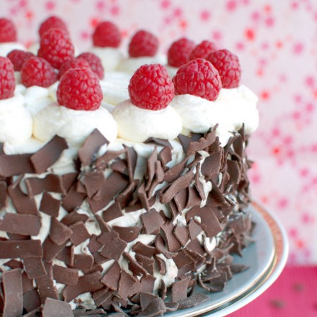 Raspberry Buttercream Cake: Happy Birthday Little Blog!