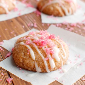 Raspberry Jam Cookies with Homemade Raspberry Sugar Featured