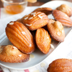 French Madeleines with Almond and an Apricot Glaze