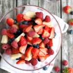 Secret Fruit Salad with Pudding Mix Featured