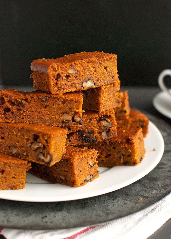 Spicy Pumpkin Bars with Walnuts Pumpkies Revisited