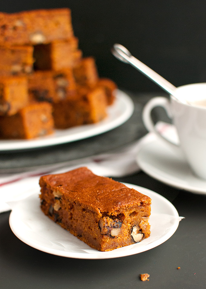 Spicy Pumpkin Bars with Walnuts Pumpkies Revisited