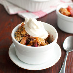 Apple and Mixed Berry Crumble with Biscoff Cookies
