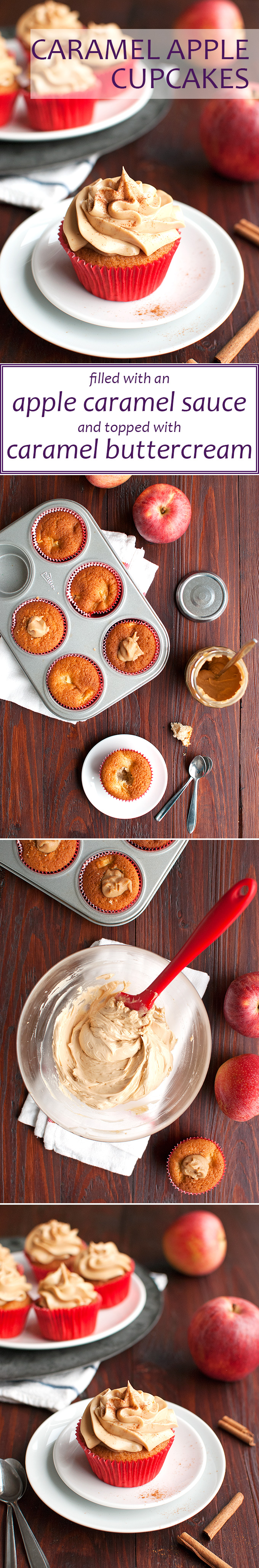 The Tough Cookie | Caramel Apple Cupcakes | thetoughcookie.com