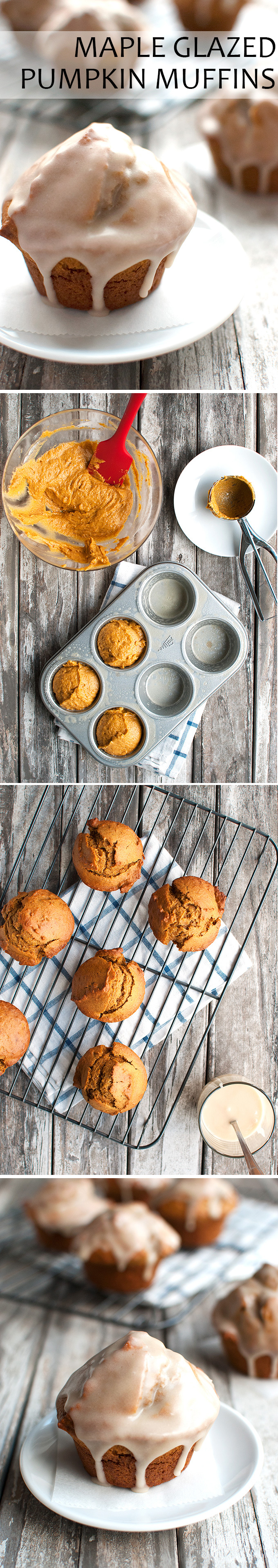 The Tough Cookie | Whole Wheat Pumpkin Muffins with Maple Glaze | thetoughcookie.com
