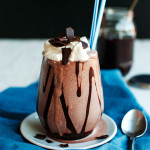 Double Chocolate Milkshakes - So good! | thetoughcookie.com