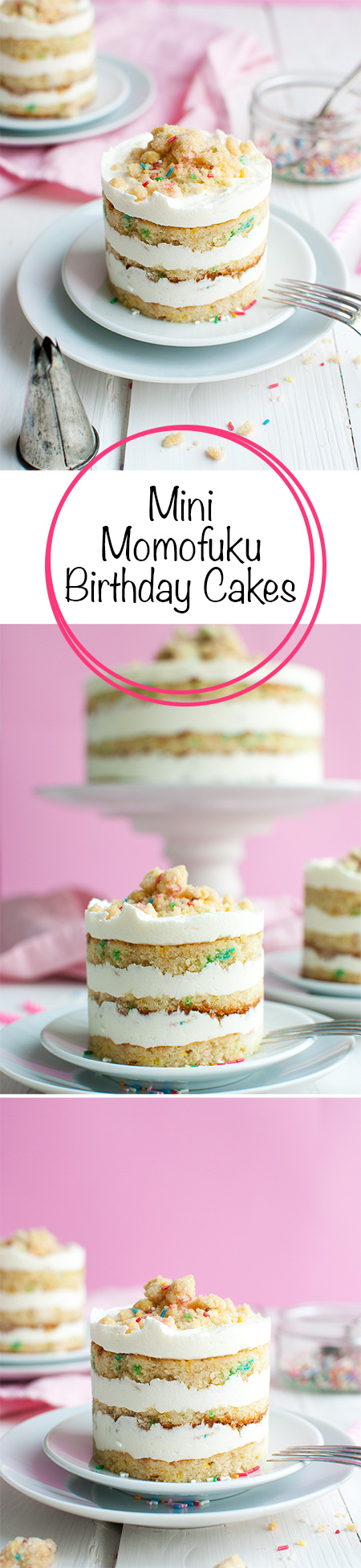 Mini Momofuku Birthday Cakes - These are the cutest cakes you will EVER make! | thetoughcookie.com